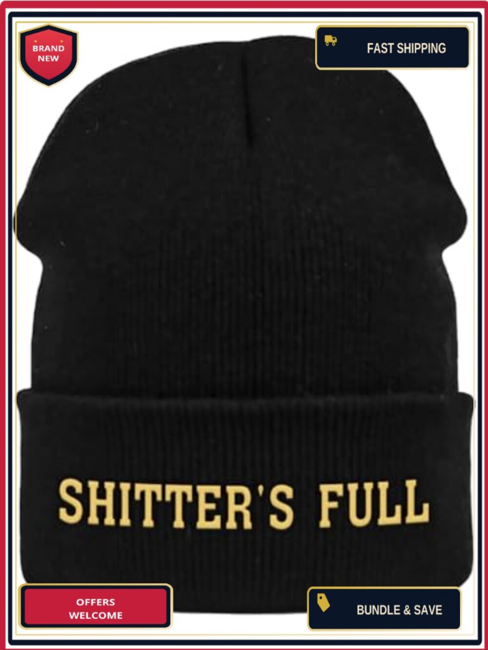 Christmas Vacation Knit Cuffed Beanie Funny Christmas Hat